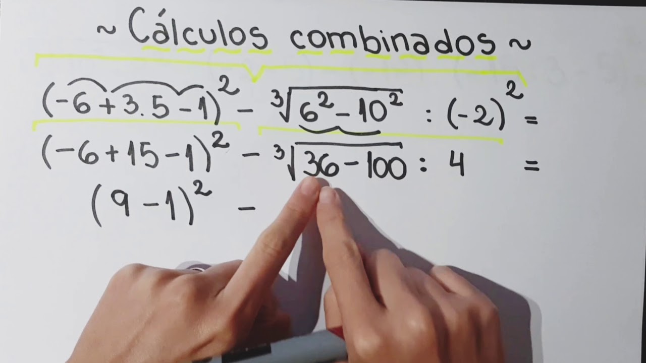 Cálculos combinados con números enteros (2do año)