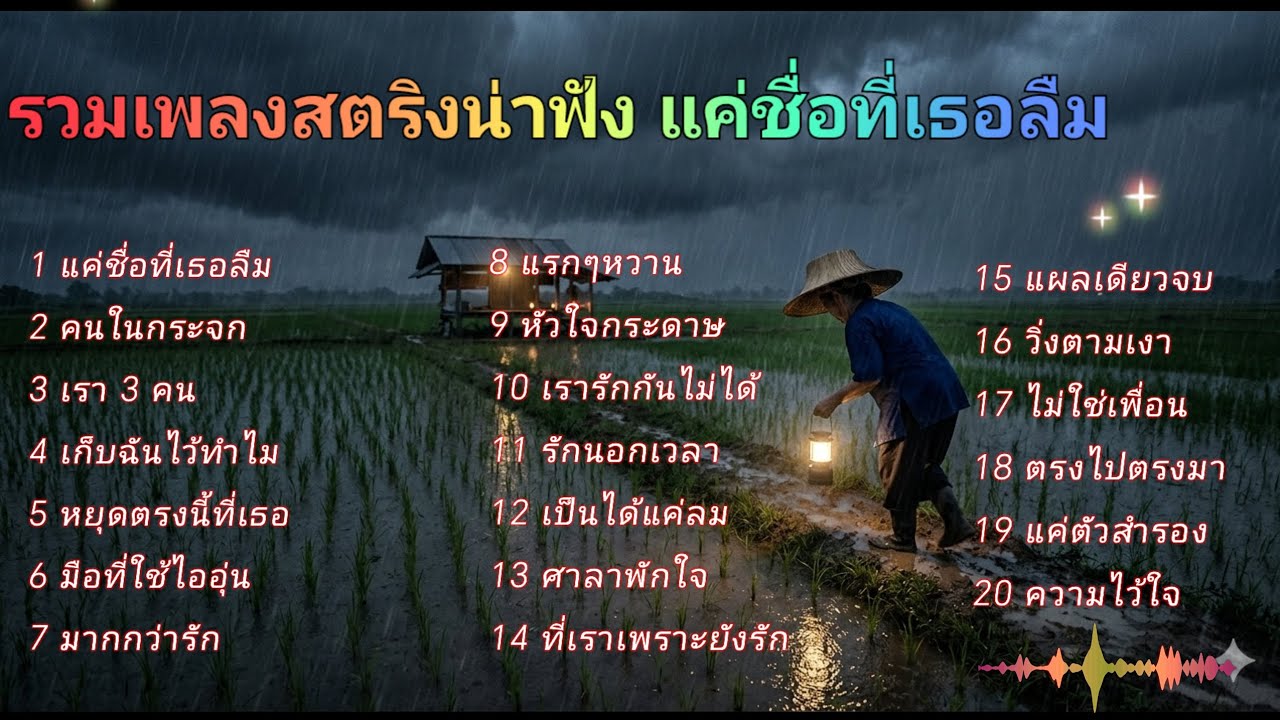 รวมเพลงสตริงน่าฟัง แค่ชื่อที่เธอลืม 🌺🌺🌵