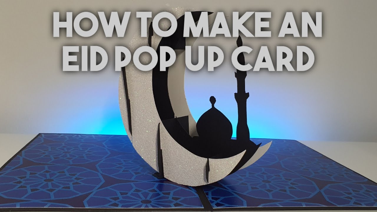 How To Make This Amazing Eid Greetings DIY 3D Pop Up Card / templates included