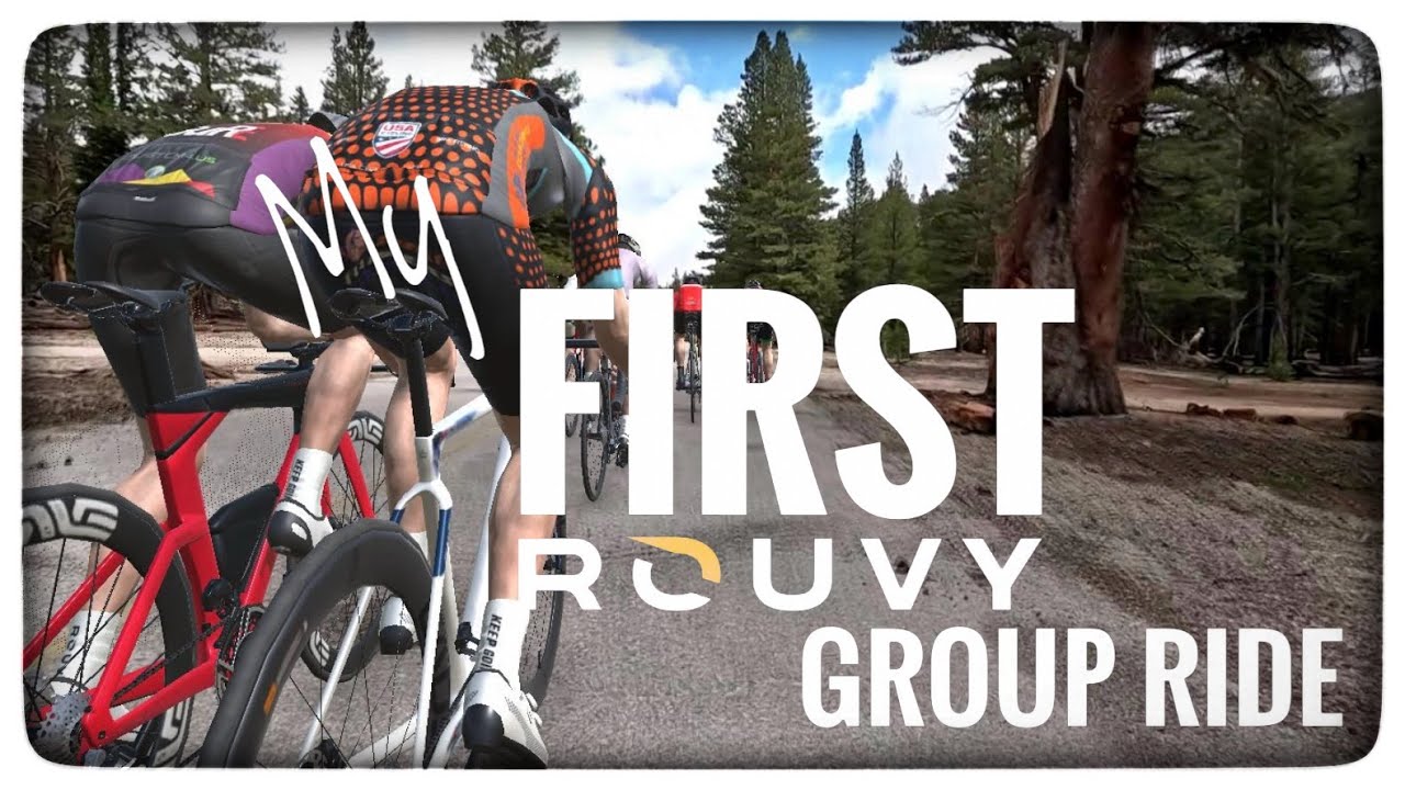 My first group ride on Rouvy ...What am I doing wrong!