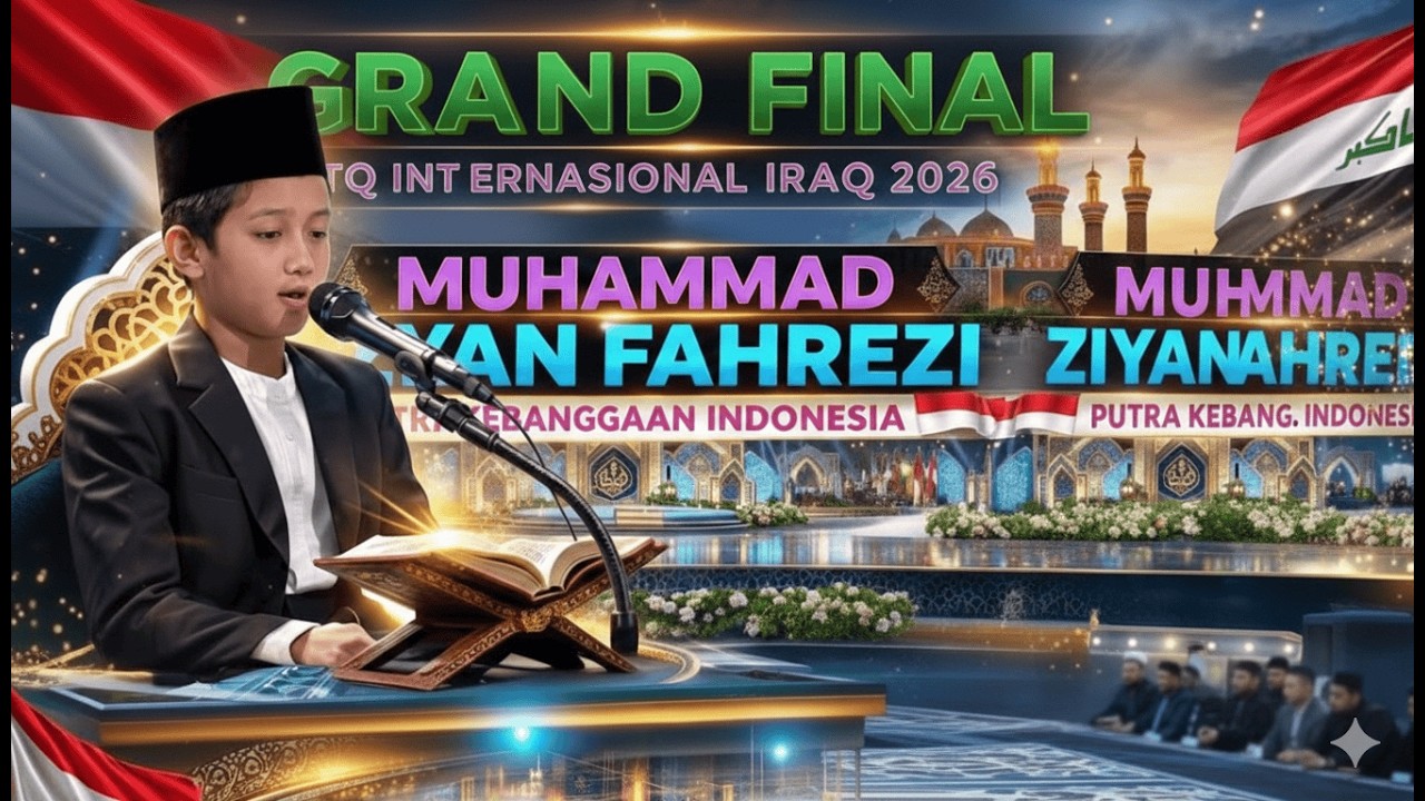 M. Zian Fahrezi || Juara 1 MTQ INTERNASIONAL IRAQ 2026 || MTQ Program TV IRAQ Golongan Tilawah Anak