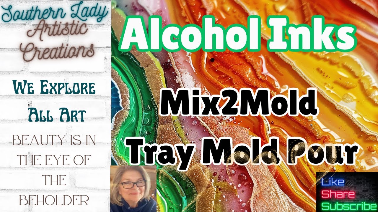Alcohol Ink 10 minute Cure Polyurethane Owl🎨  An Experimental Mix2Mold New Tray Mold Pour 😳
