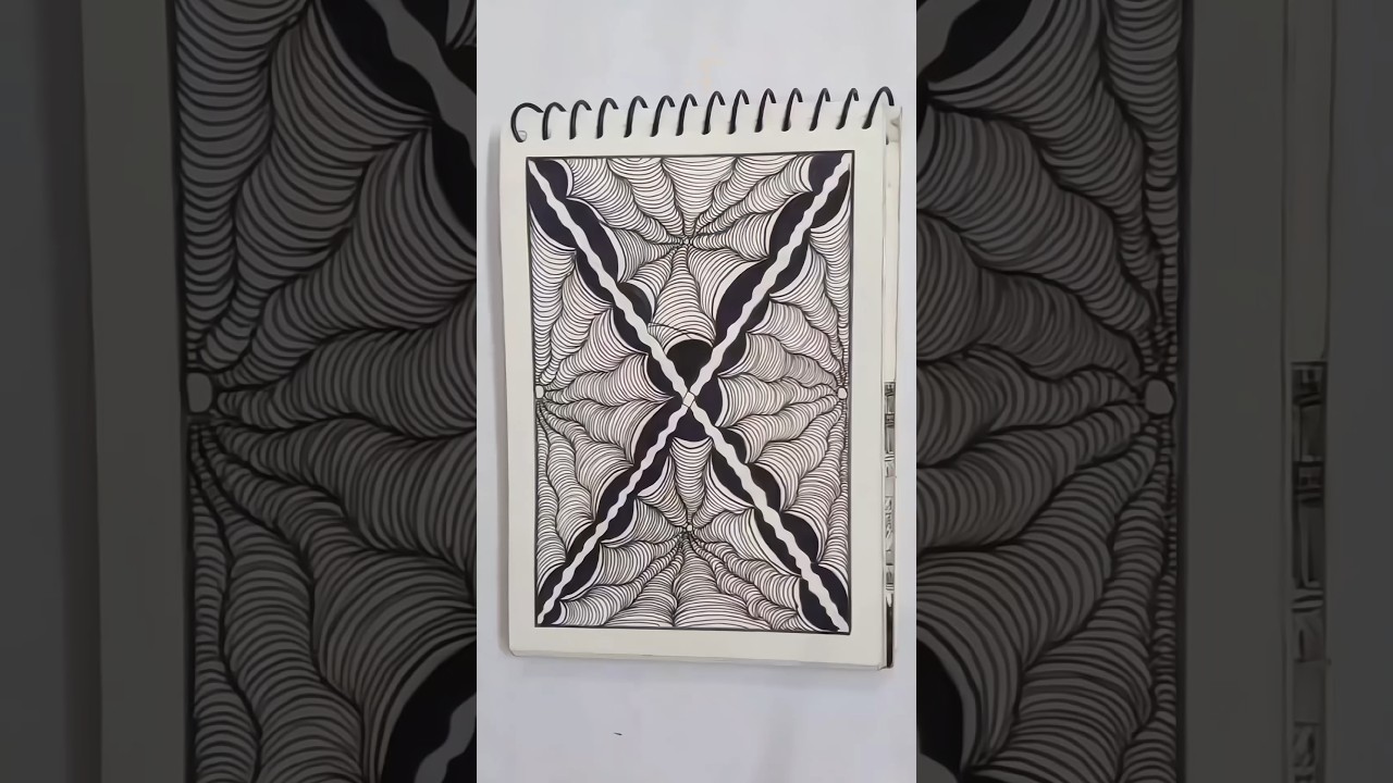 Day 62 - Doodle Art Tutorial Drawing Easy #doodle #zentangle #easy #trending #viral #shortvideo ..
