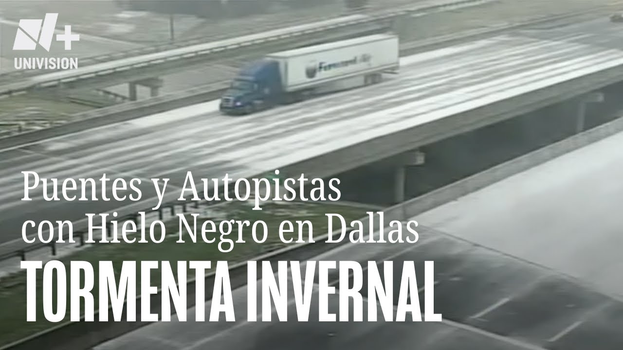 🔴 #EnVivo | Hielo negro en autopistas y puentes de Dallas