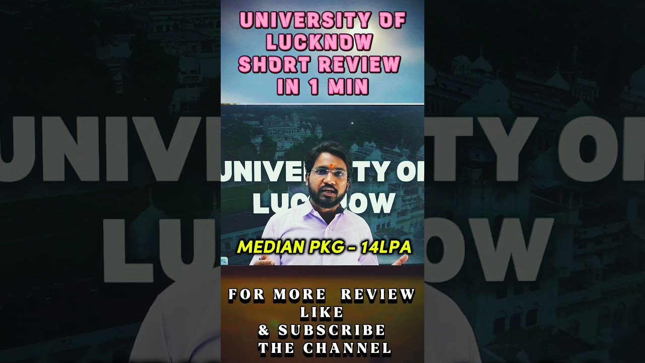📢 Lucknow University 1-Minute Review 2025 | Fees, Placements & Campus Life! 🎓🔥 #jeemains2025