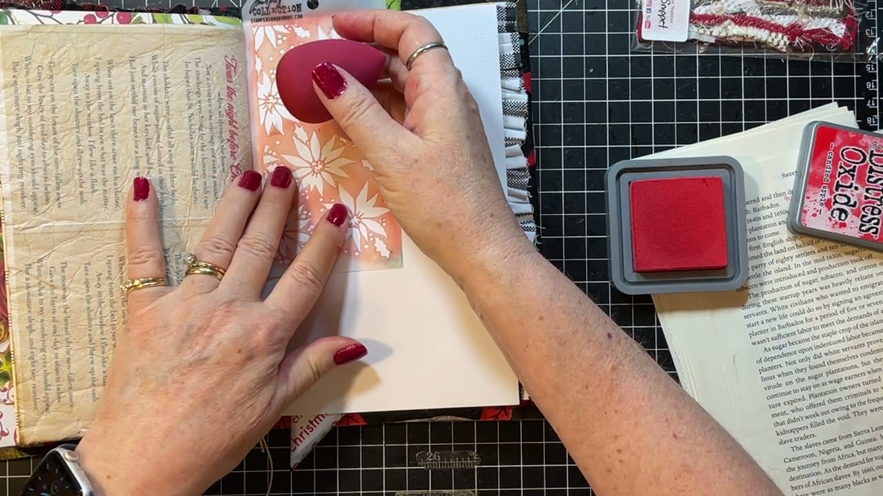 Decorating my Birdie Christmas Journal! - Craft with Me!