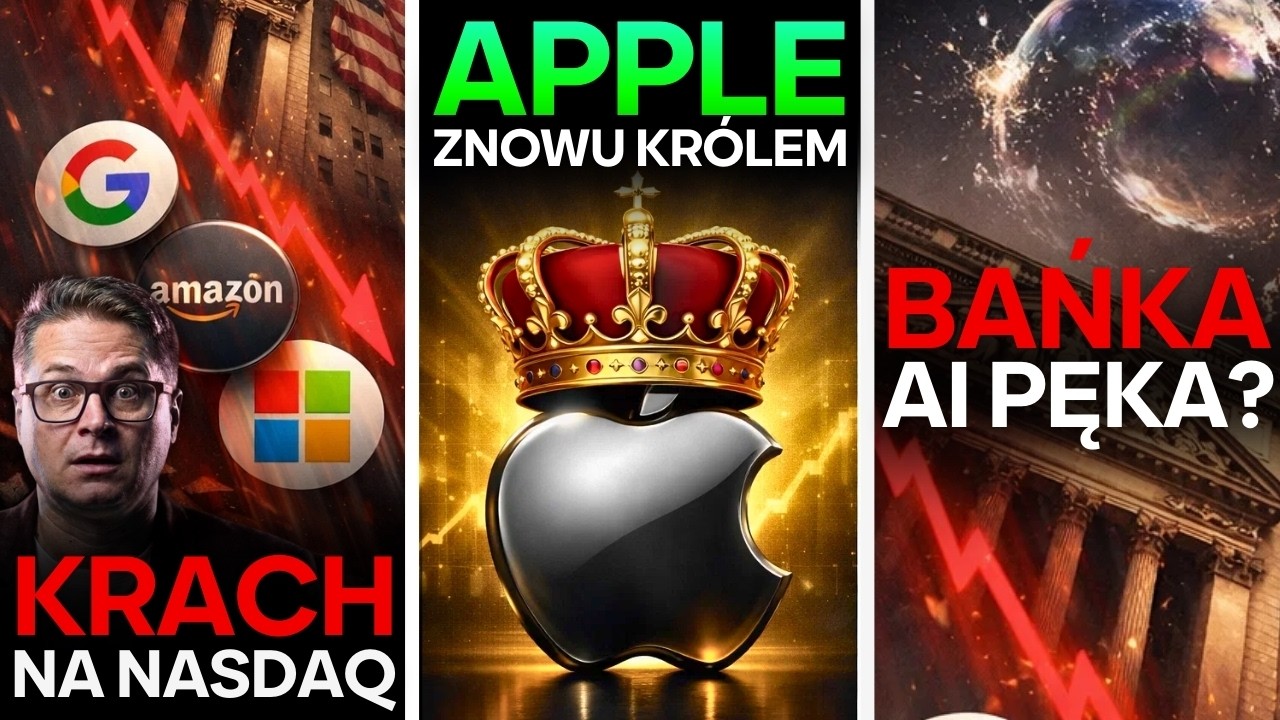 3 BILIONY dolar&oacute;w wyparowały w kilka dni! Krach gigant&oacute;w przez AI?