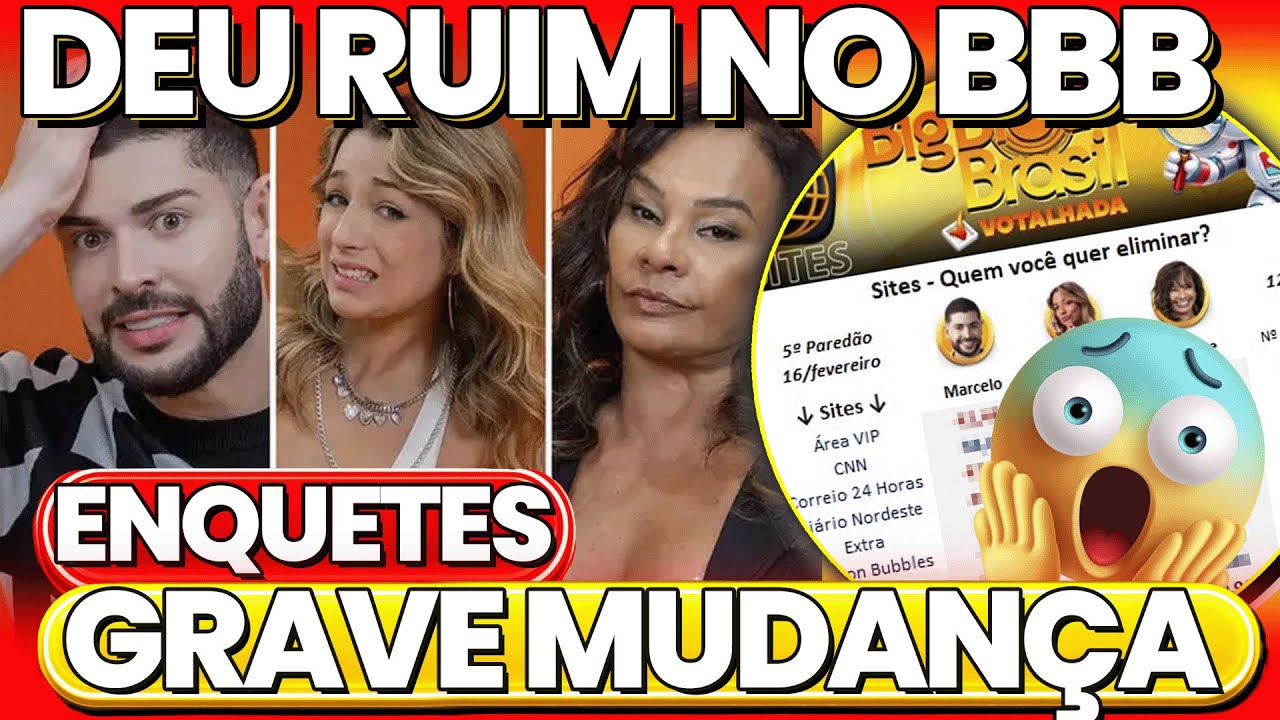 👁️BBB26🔥AO VIVO PESQUISA EXCLUSIVA DO 5&ordm; PARED&Atilde;O. GIRO DE ENQUETES QUE J&Aacute; REVELAM QUEM VAI SAIR...
