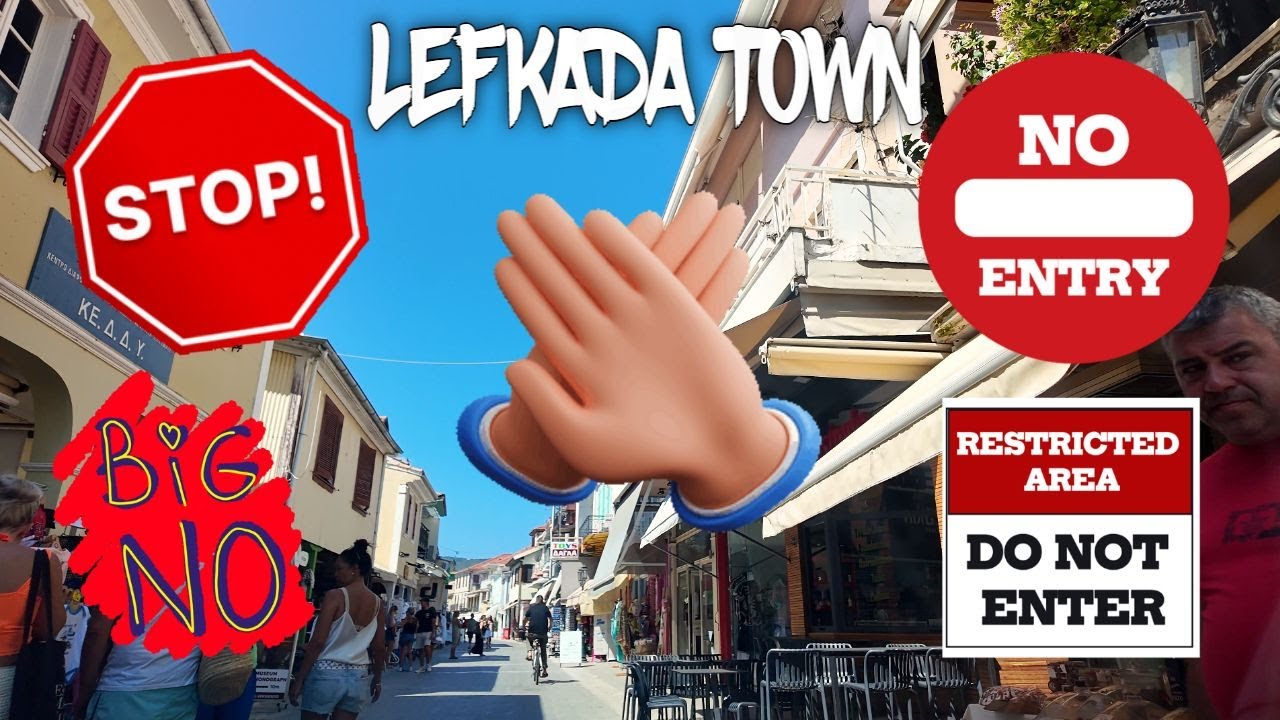 Lefkada Town Centre | Lefkas Town | We took a wrong turn, couldn't believe where we ended up? | 4K