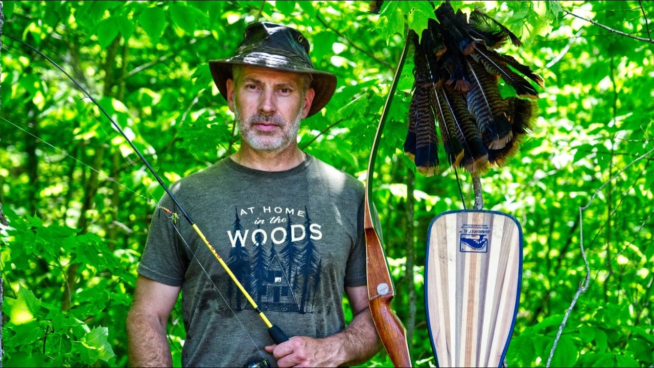 Wilderness Living, Catch and Cook Whitefish, Trout & Wild Turkey on a Campfire