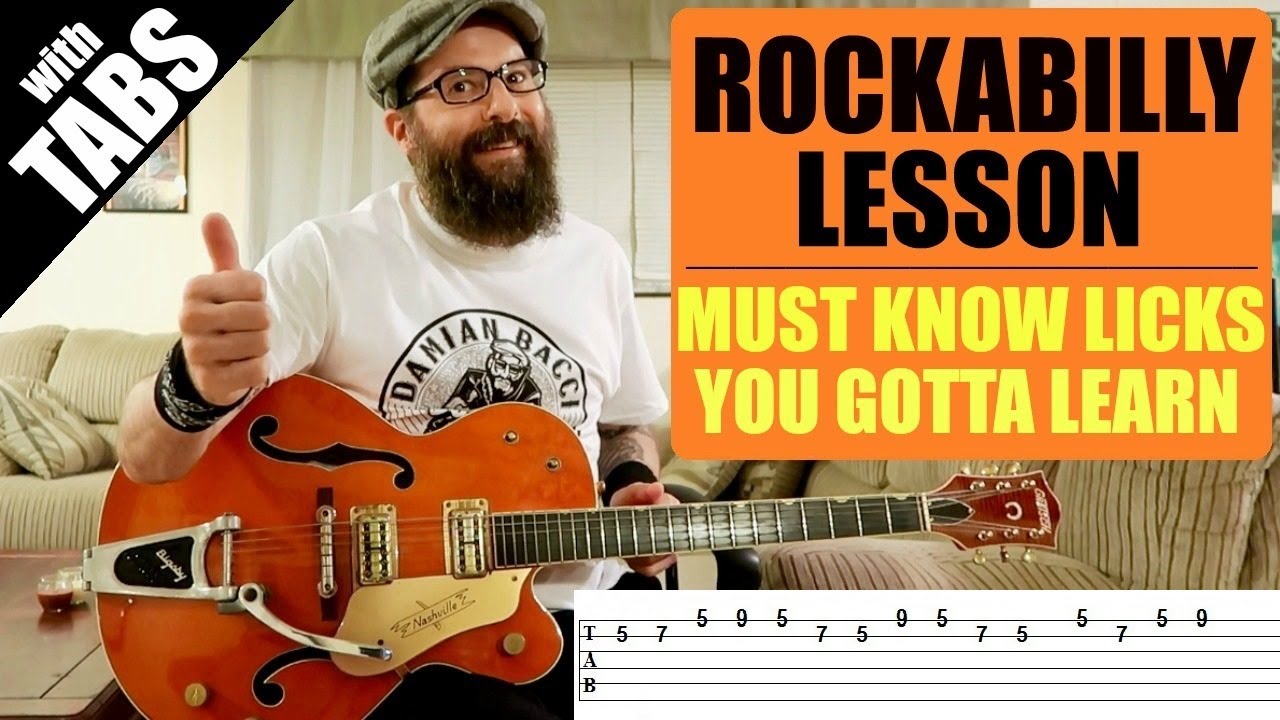 Great 12 Bar Rockabilly Licks in A - w/tabs