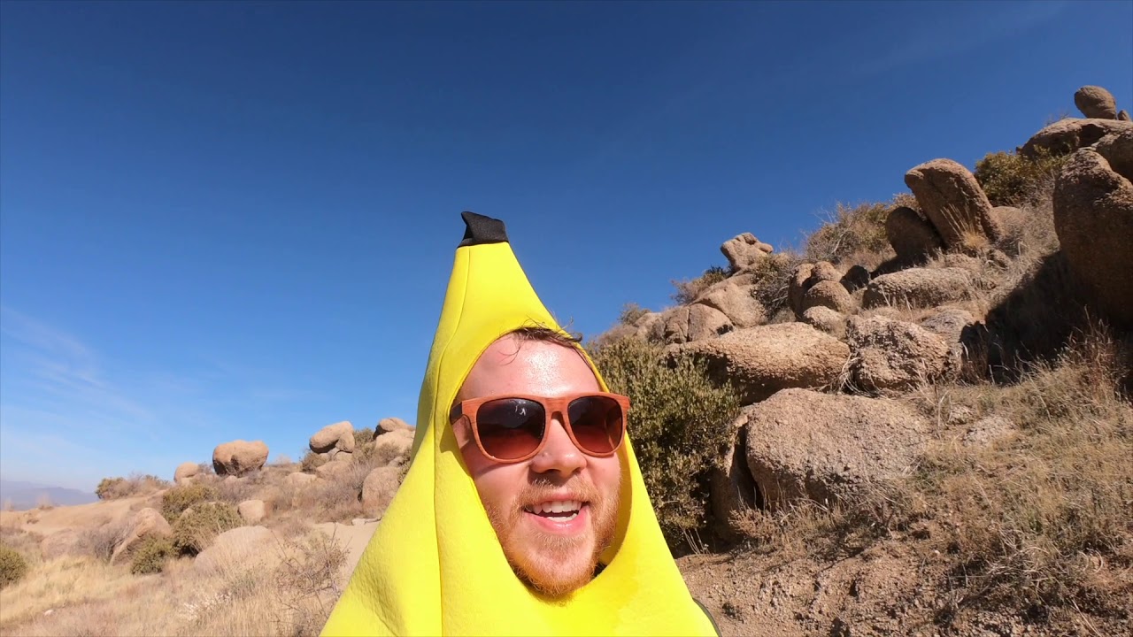 BANANAMAN explores TOMS THUMB! Hiking/climbing desert trail near Phoenix, Arizona!