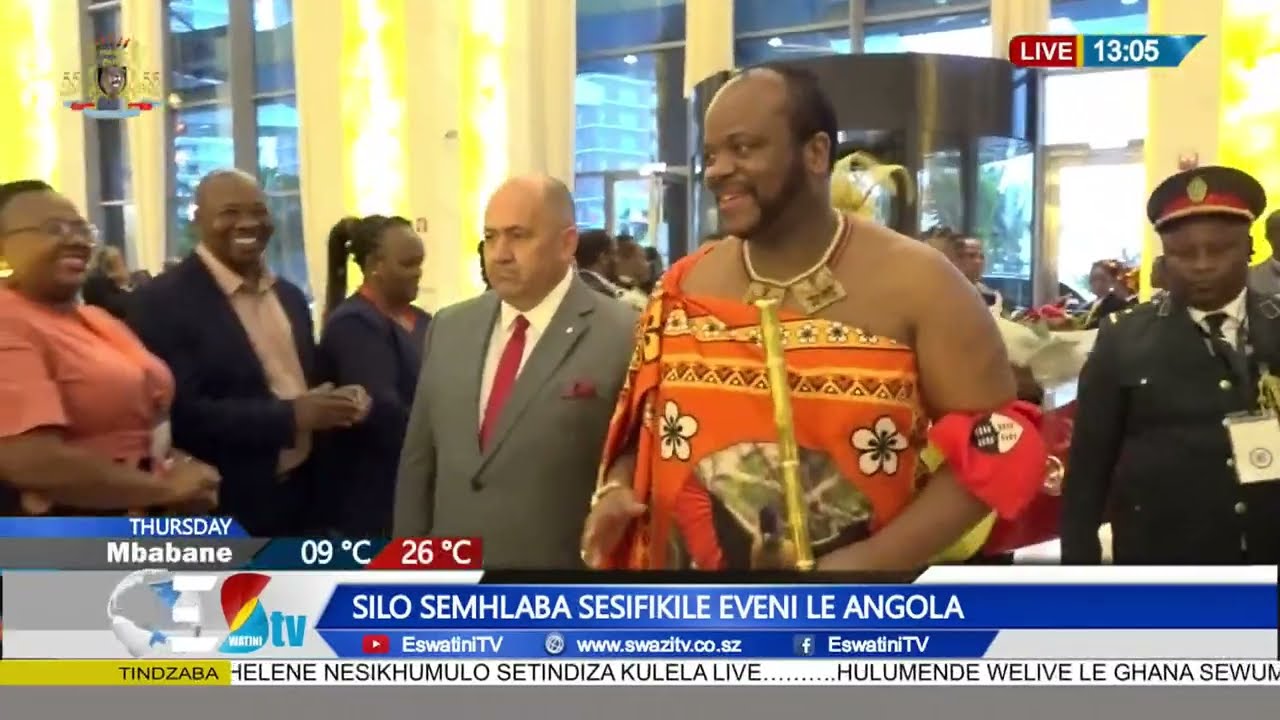 Arrival Of His Majesty King Mswati III in Angola for the 43rd SADC Summit.