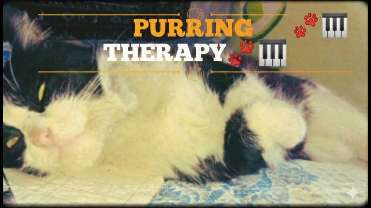 Deep Healing Cat Purring & Piano Relaxation 🐾🎹 15 Minutes