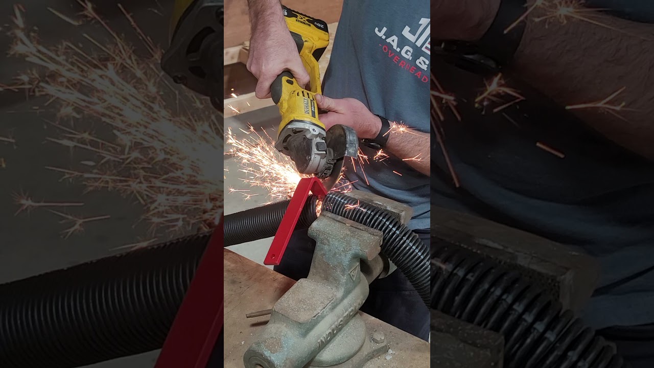 Cutting a torsion spring in the field