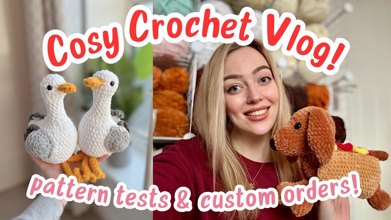 Crochet Vlog 🧶 Custom plushie orders, Furls hook review, yarn hauls and pack orders with me!
