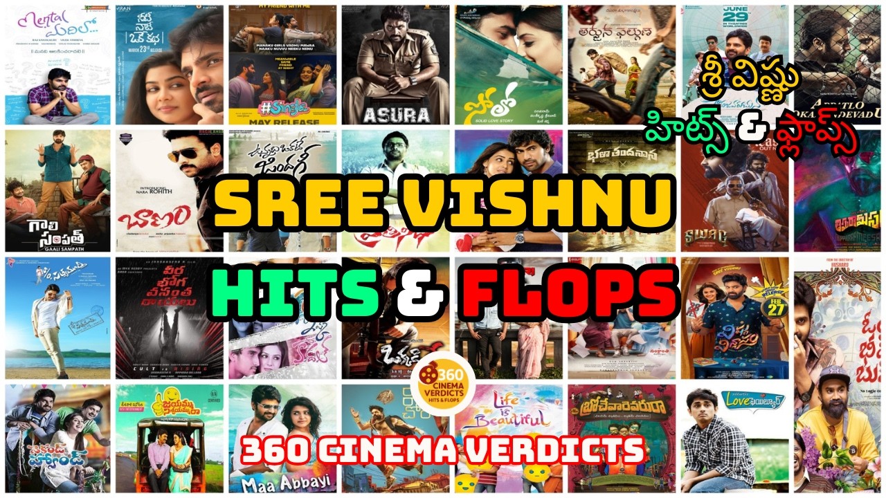 Actor Sree Vishnu: Hits & Flops | Full Career Box Office Analysis! | 360 Cinema Verdicts
