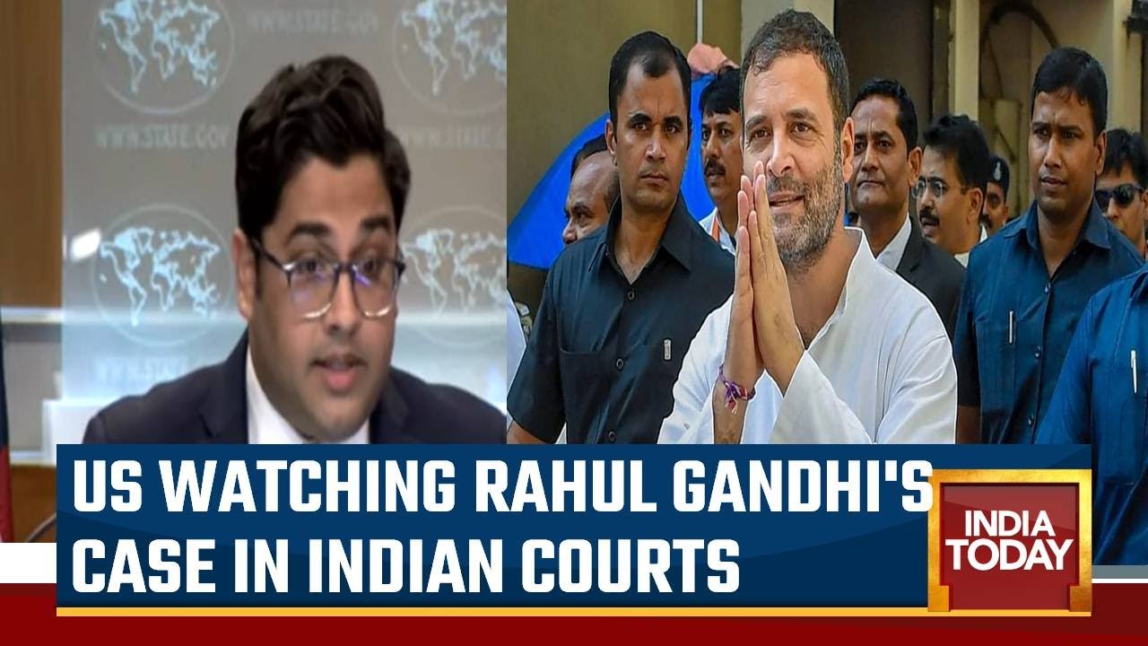 US Says Monitoring Rahul's Case In Indian Courts, Invokes Democratic Values, Freedom Of Expression
