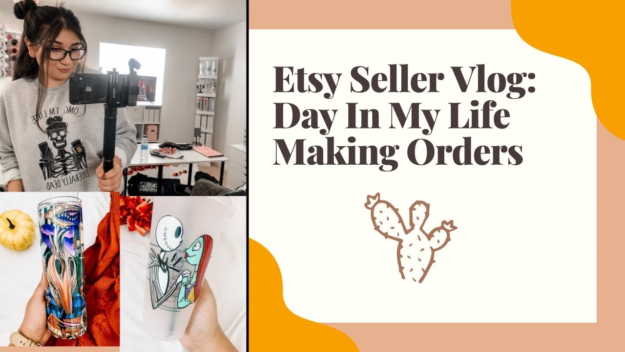 Vlog: Day In My Life As An Etsy Seller | Packaging Orders For My Small Business | Let's Make Orders