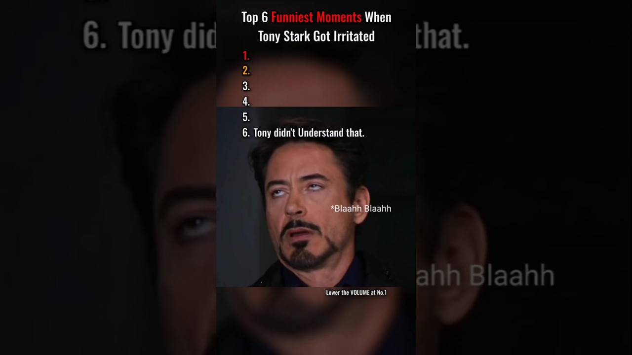 Top 6 Funniest Moments When Tony Stark Got Irritated. #marvel