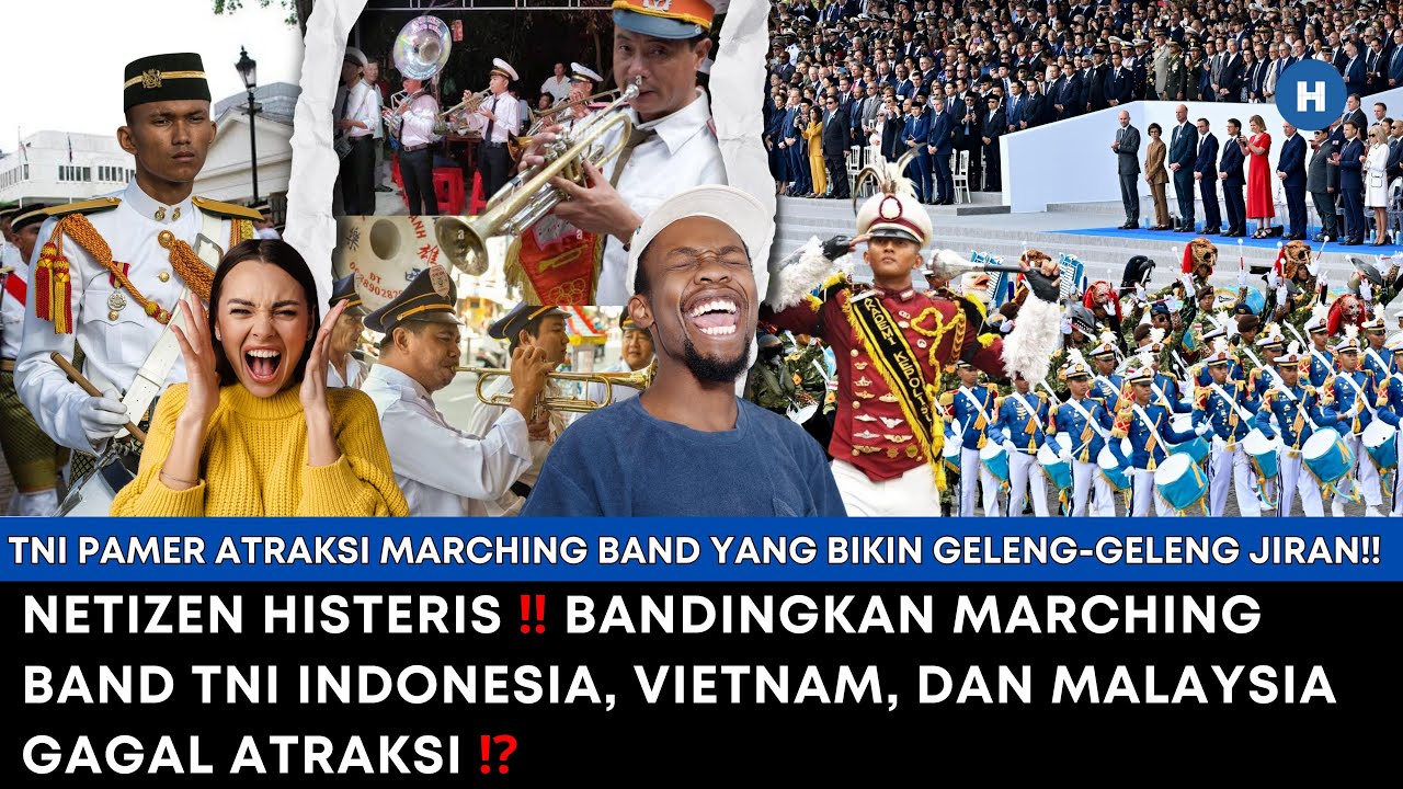 NETIZEN HISTERIS‼ BANDINGKAN MARCHING BAND TNI INDONESIA, VIETNAM, DAN MALAYSIA GAGAL ATRAKSI⁉