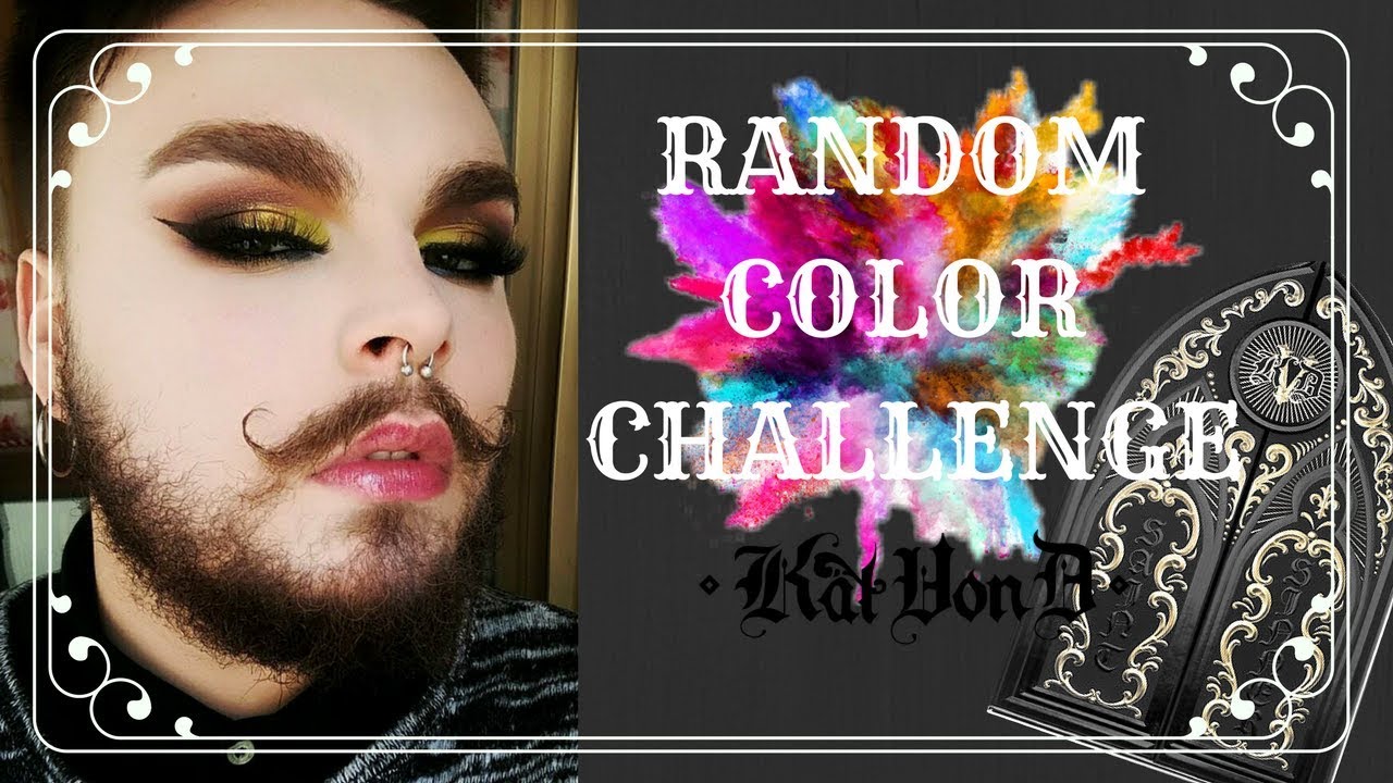 MI TRUCCO CON COLORI A CASO 🎨 💖- RANDOM COLOR CHALLENGE ( KatVonD Saint&Sinner PALETTE)