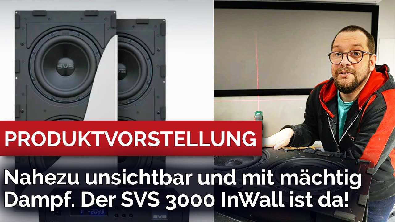 Den Subwoofer in die Wand einbauen. Nahezu unsichtbar und mit m&auml;chtig Dampf. SVS 3000 InWall ist da.