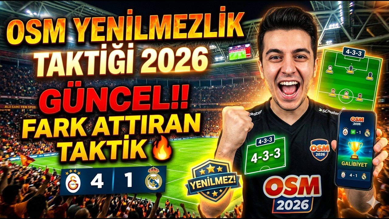 OSM YENİLMEZLİK TAKTİĞİ 2026 GÜNCEL!! FARK ATTIRAN TAKTİK 🔥 Online Soccer Manager 2026