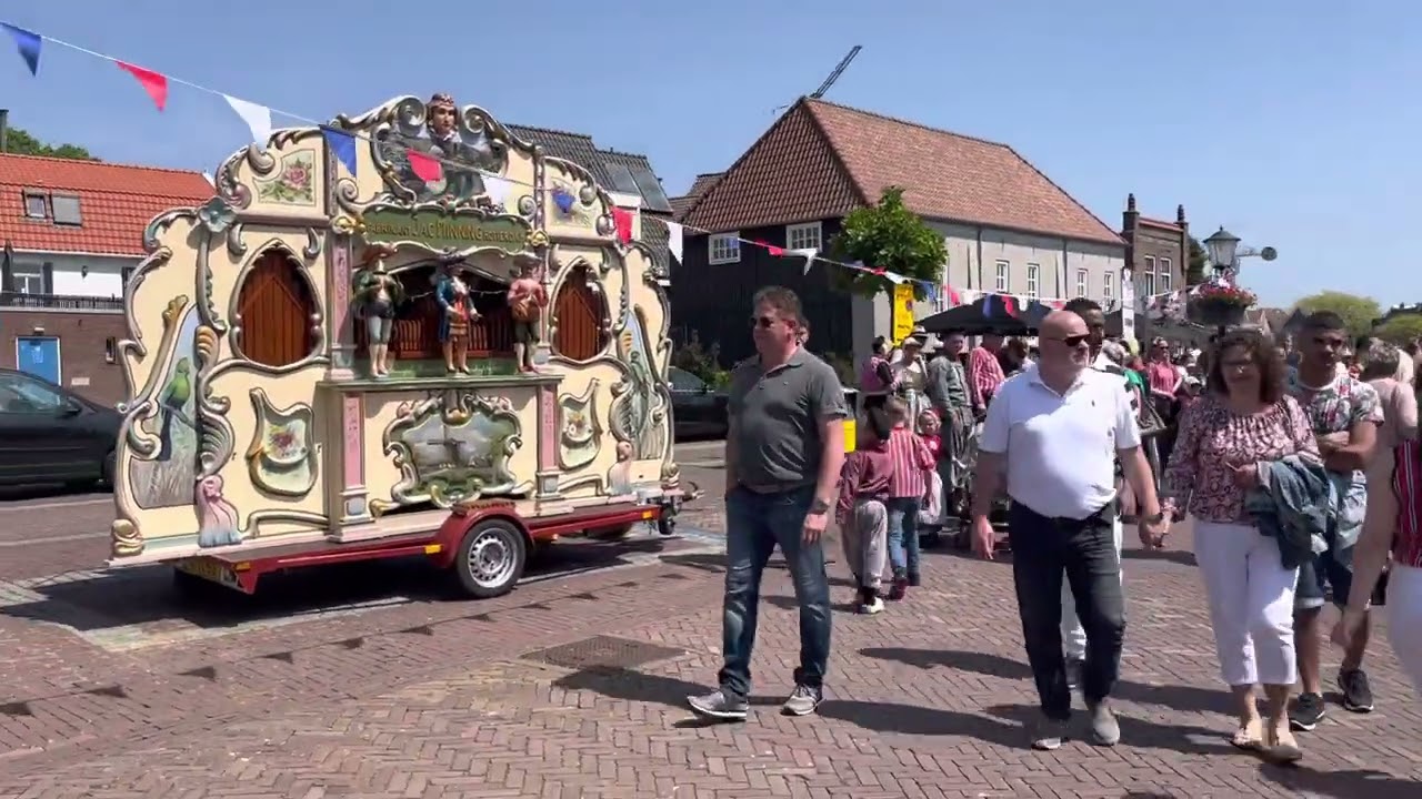 ‘Scheepje onder Jezus hoede’ Urkerdag 2023 draaiorgel De Koenigsberg van Koppelaar