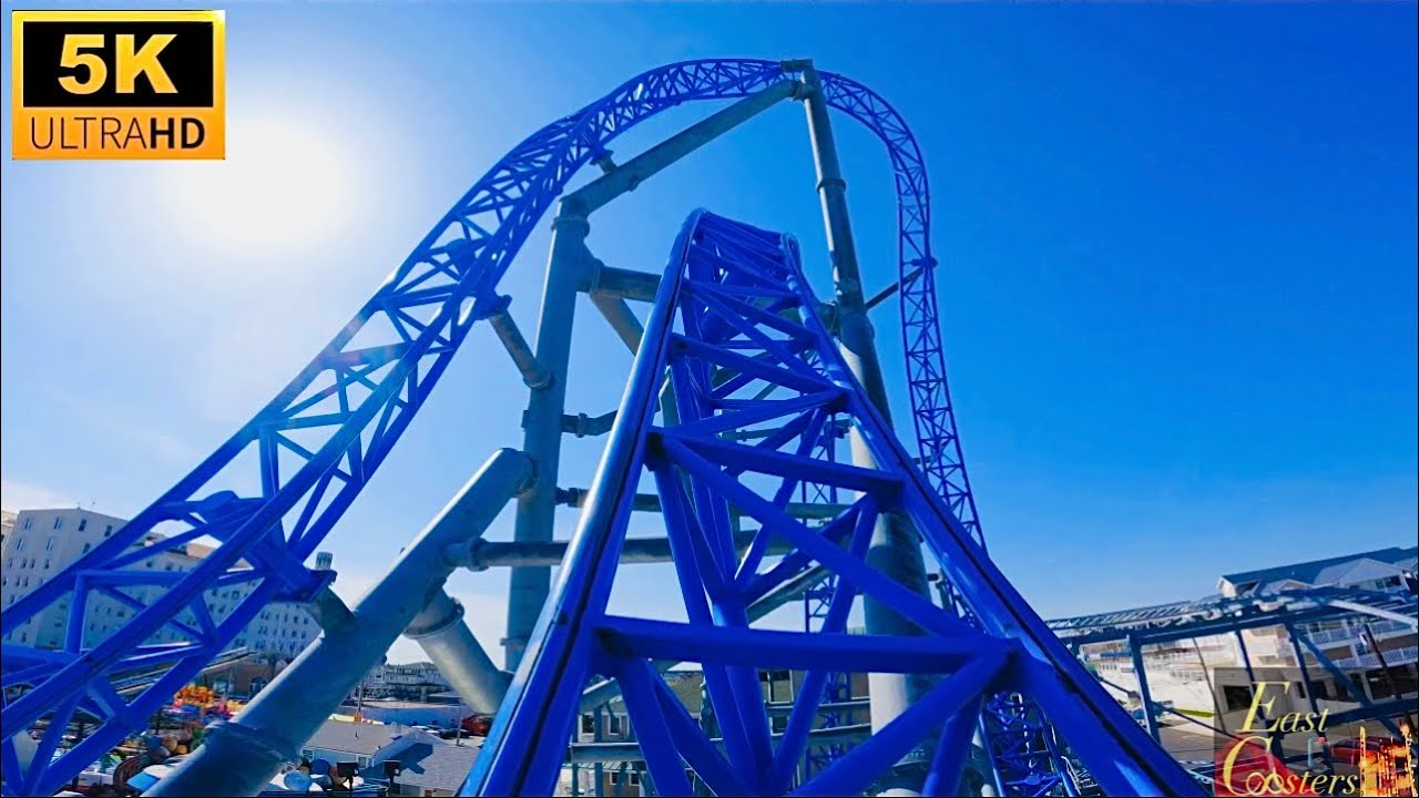 GaleForce POV 5K INTENSE S&S Launch Coaster Playland's Castaway Cove Ocean City, NJ