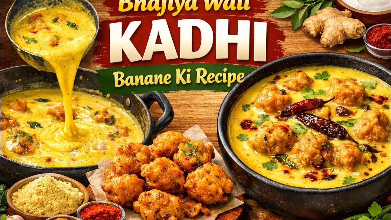 Bhajiye Wali Kadhi 😍 | Ek Baar Banao Baar Baar Khaoge | Perfect Kadhi Recipe