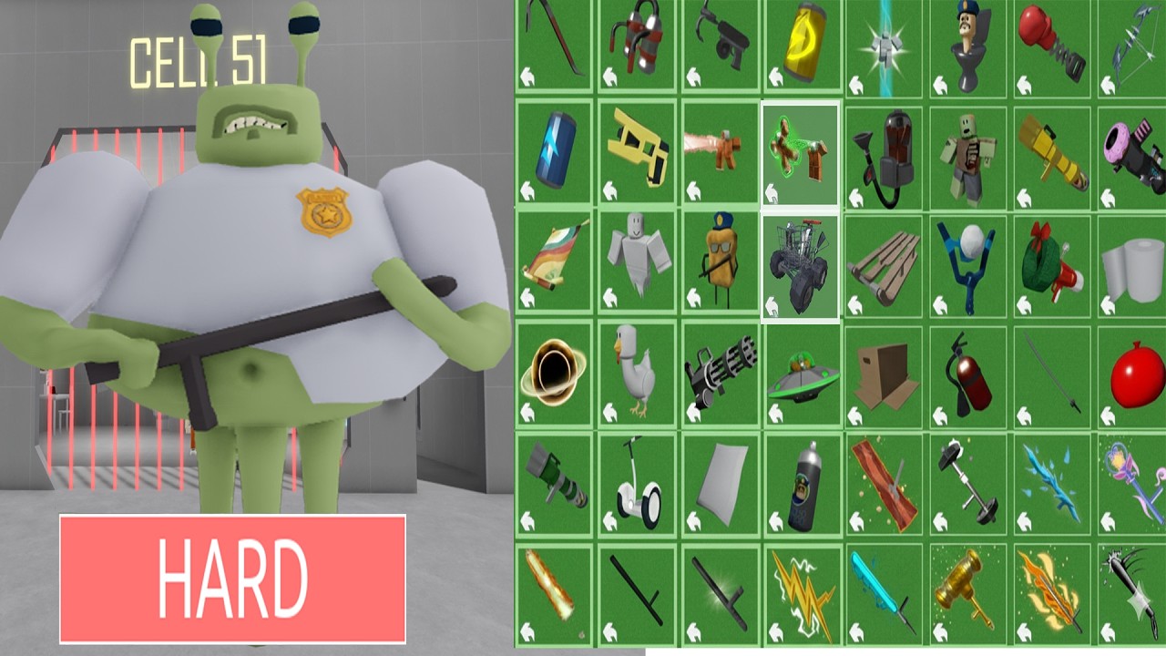 BARRY'S PRISON RUN! (Alien Base Hard Mode) 👽 All Powers & All Morphs Unlocked: Barry, Allien, Pizza