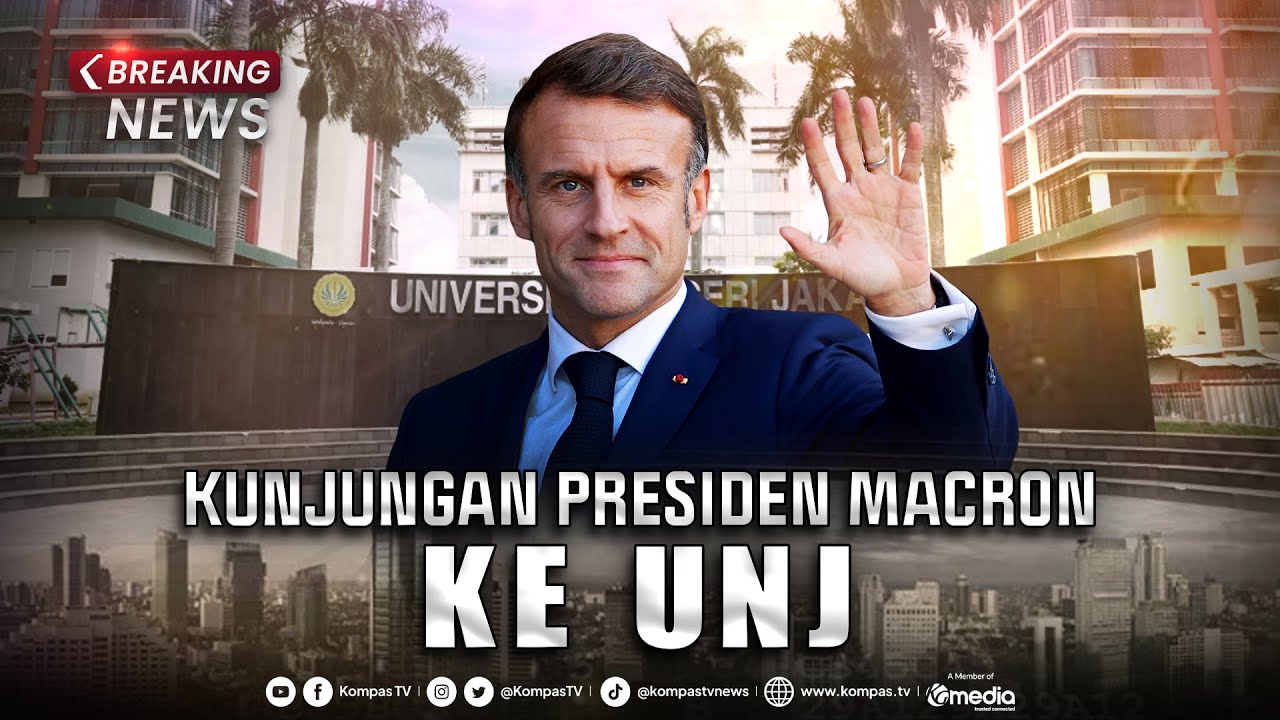 BREAKING NEWS - Presiden Prancis Emmanuel Macron Kunjungi Universitas Negeri Jakarta