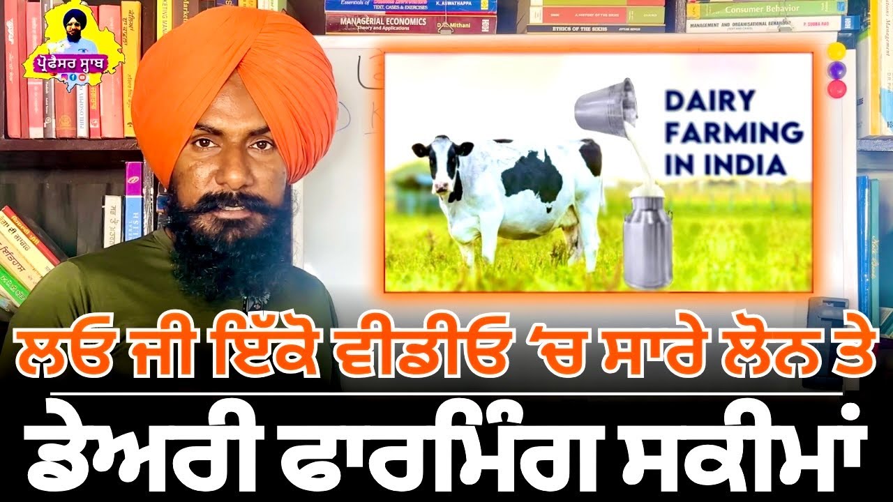 ਲਓ ਜੀ ਇੱਕੋ ਵੀਡੀਓ 'ਚ ਡੇਅਰੀ ਫਾਰਮਿੰਗ ਦੇ ਸਾਰੇ ਲੋਨ, ਸਕੀਮਾਂ ਤੇ ਸਬਸਿਡੀਆਂ | Dairy Farming Loan Schemes