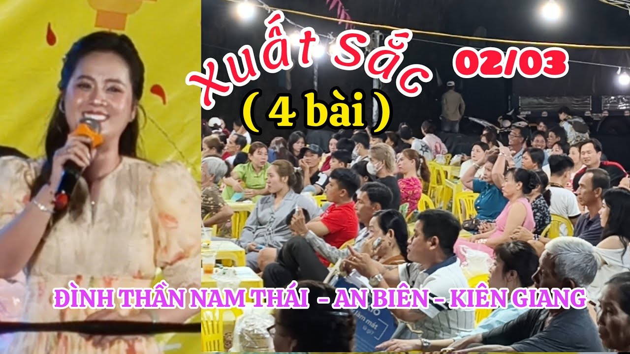 HỒNG LOAN Trình Bày 4 Ca Khúc Quá Tuyệt Vời Tại Lô Tô Đình Nam Thái - An Biên - Kiên Giang 