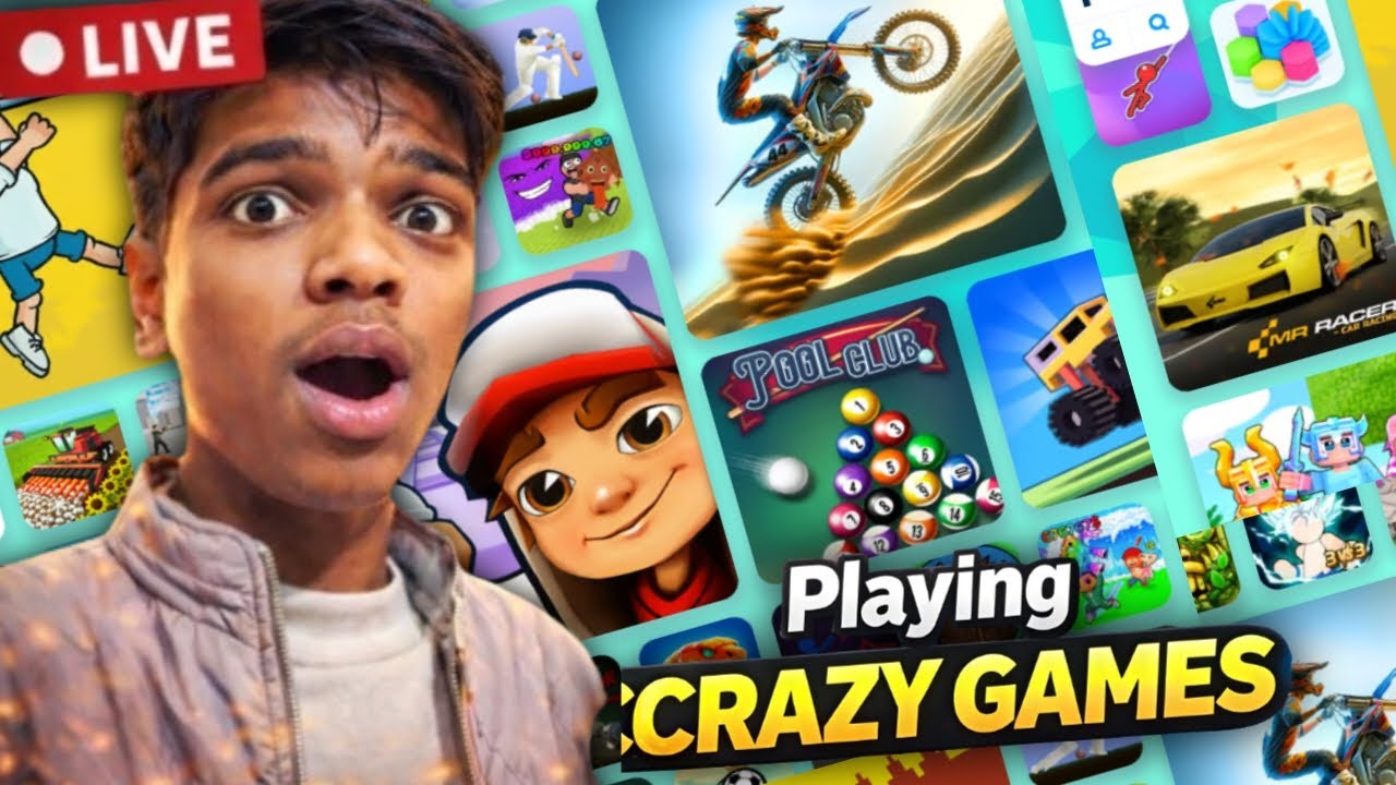 😱🔥PLAYING CRAZY GAMES ON LIVESTREAM 