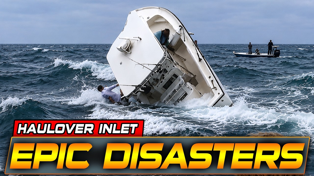 THE WORST BOAT FAILS EVER FILMED AT HAULOVER INLET!! BOAT SINKING! | BOAT ZONE