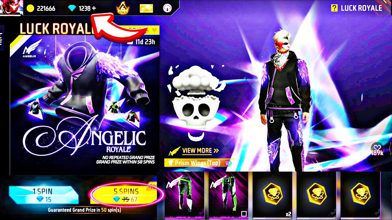 ANGELIC PANTS RETURN🔥 FREE FIRE 💎540 DIAMOND MAIN 2 ANGELIC PANTS 😱GARENA FREE FIRE UNIVERSAL TOKEN?