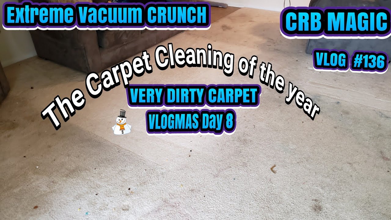 Extremely Filthy Dirty Carpets | Unbelievable Results | VLOGMAS Day 8| CC vlog Episode 136