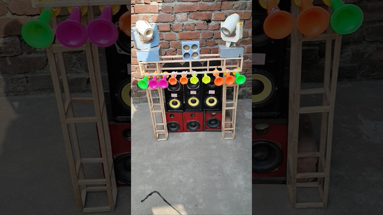 Mini Dj setup #dj #sound #minidjlight #soundsystem #djminiprobattery #automobile #minidjpickup
