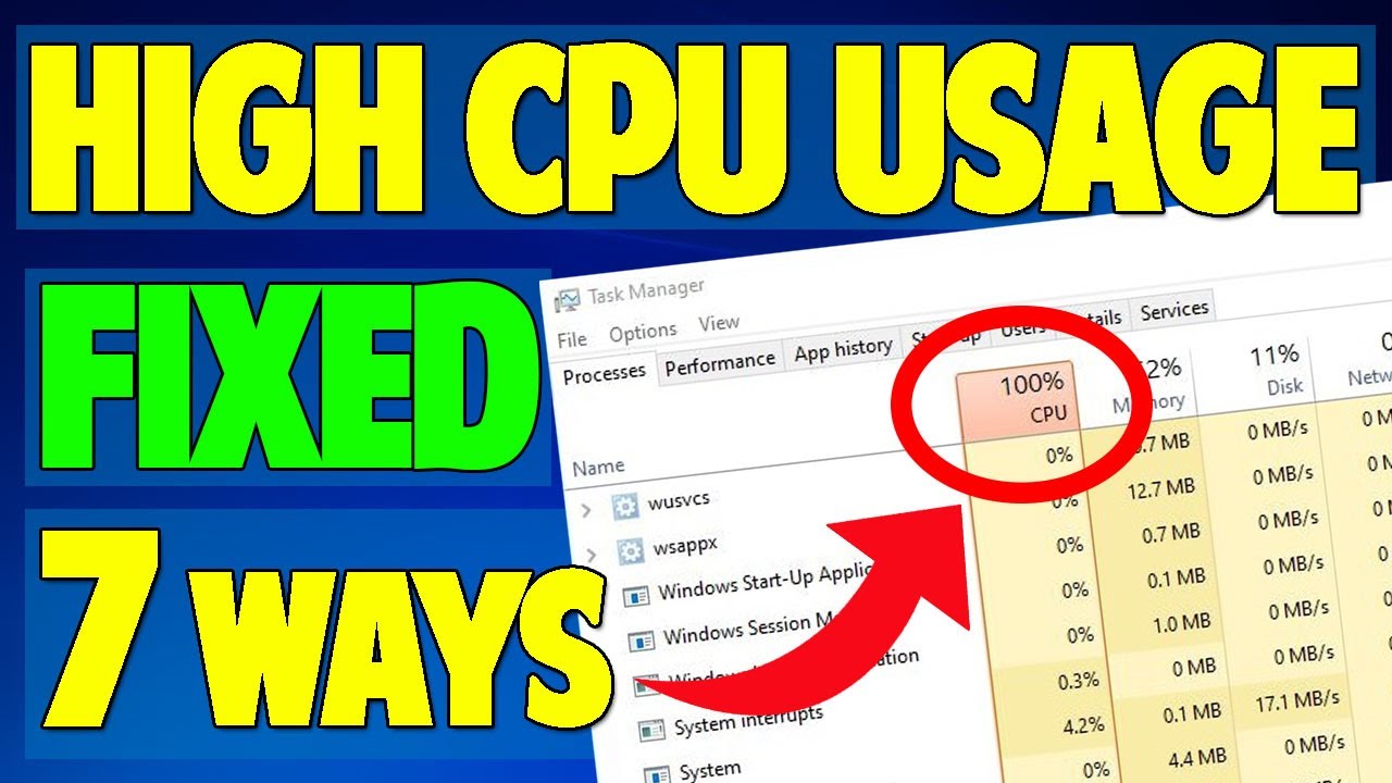 Как исправить 100% загрузку процессора в Windows 10 — 7 способов