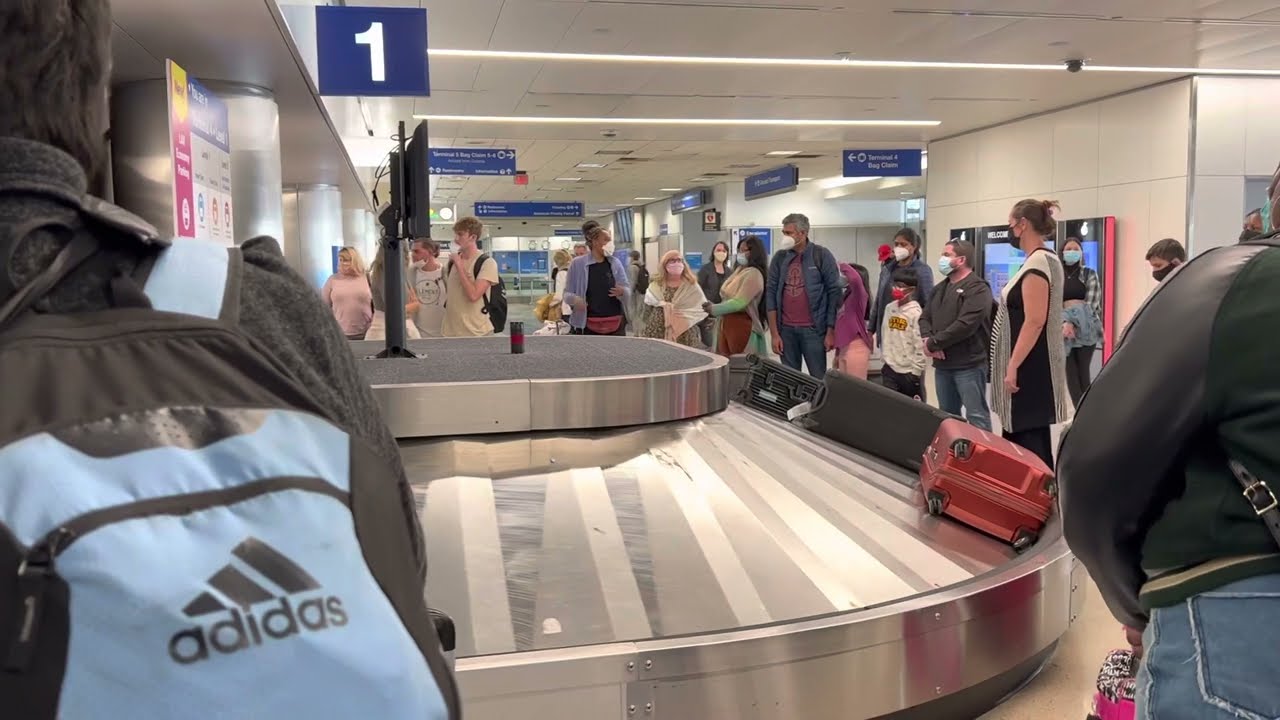 At The Baggage Claim in LAX Airport. Sat Jan 8, 2022.
