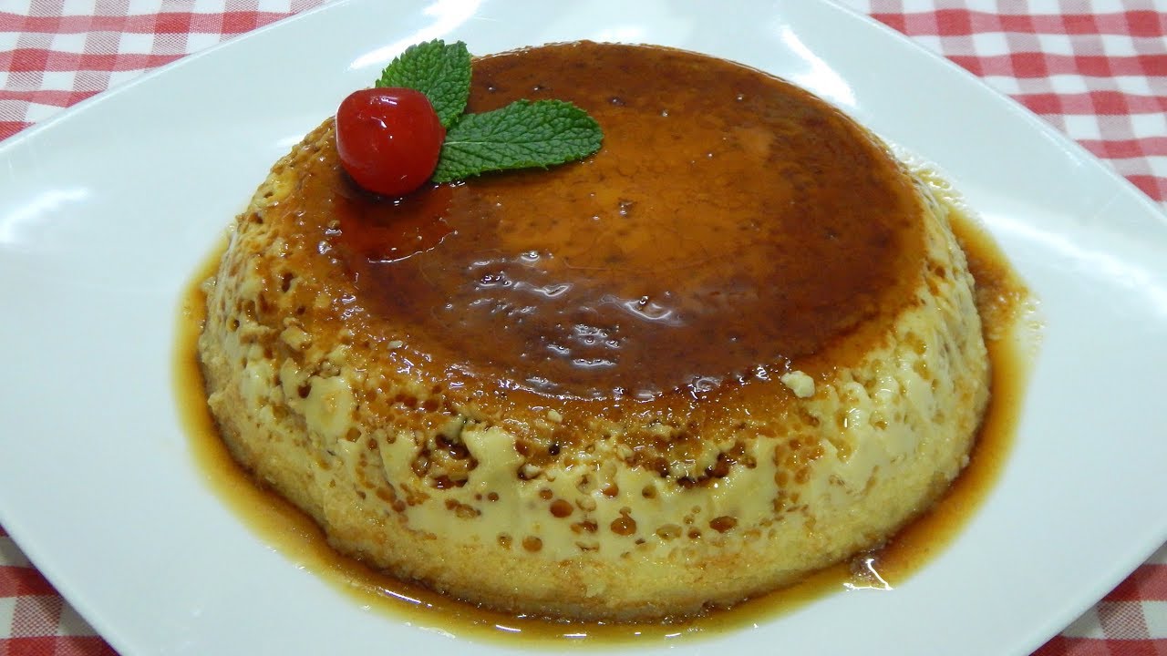 Receta super fácil de flan cremoso de queso mascarpone