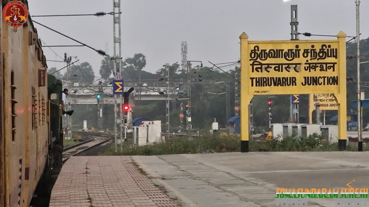 TIRUVARUR JN- TIRUTHURAIPUNDI JN ELECTRIFICATION UPDATE | TIRUVARUR - KARAIKUDI PASSENGER