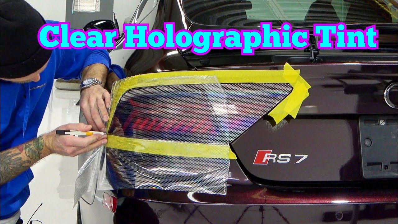 Audi RS7 Transparent Holographic Tail Light Tint