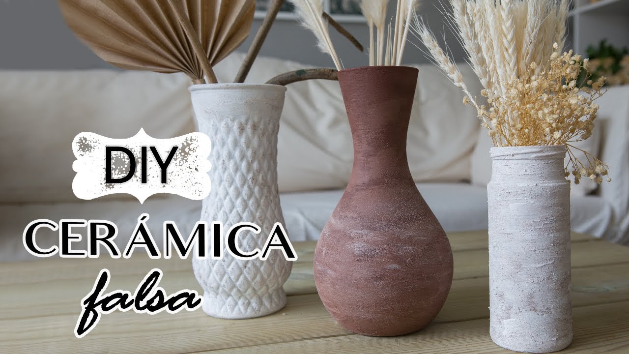 DIY JARRONES de FALSA CERÁMICA con BICARBONATO y ESPECIAS | ShantiIrene