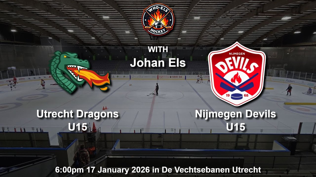 🏒📹Utrecht Dragons U15 vs Nijmegen Devils U15📹🏒