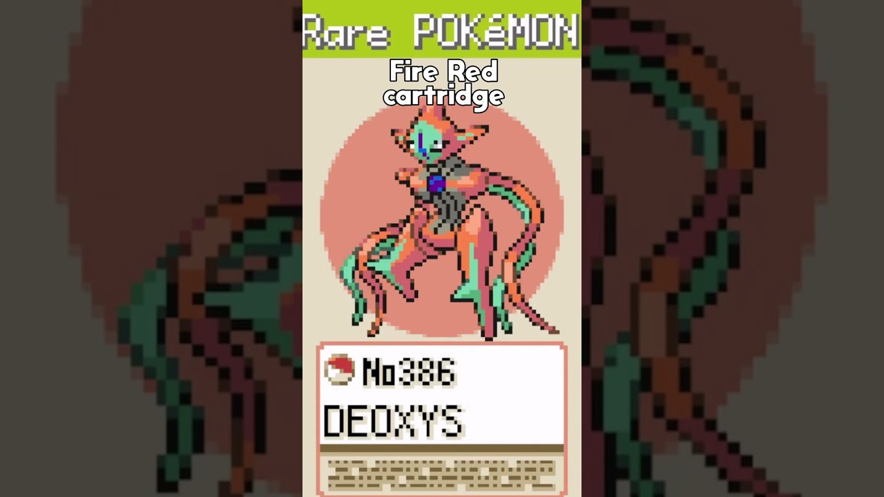 Gen 3 Deoxys Was Both An Event and Version Exclusive Pokemon