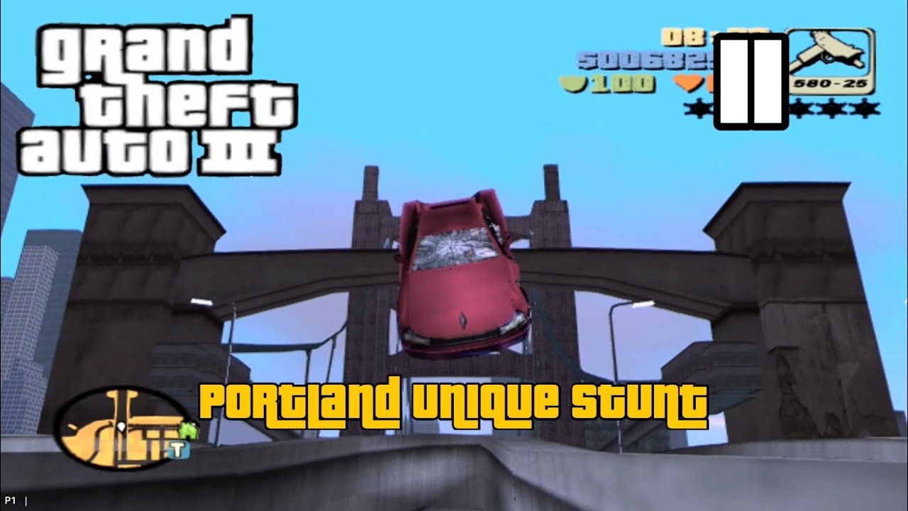 Portland Unique Stunt - Grand Theft Auto III PS2 - Gameplay 11, Guide, Walkthrough