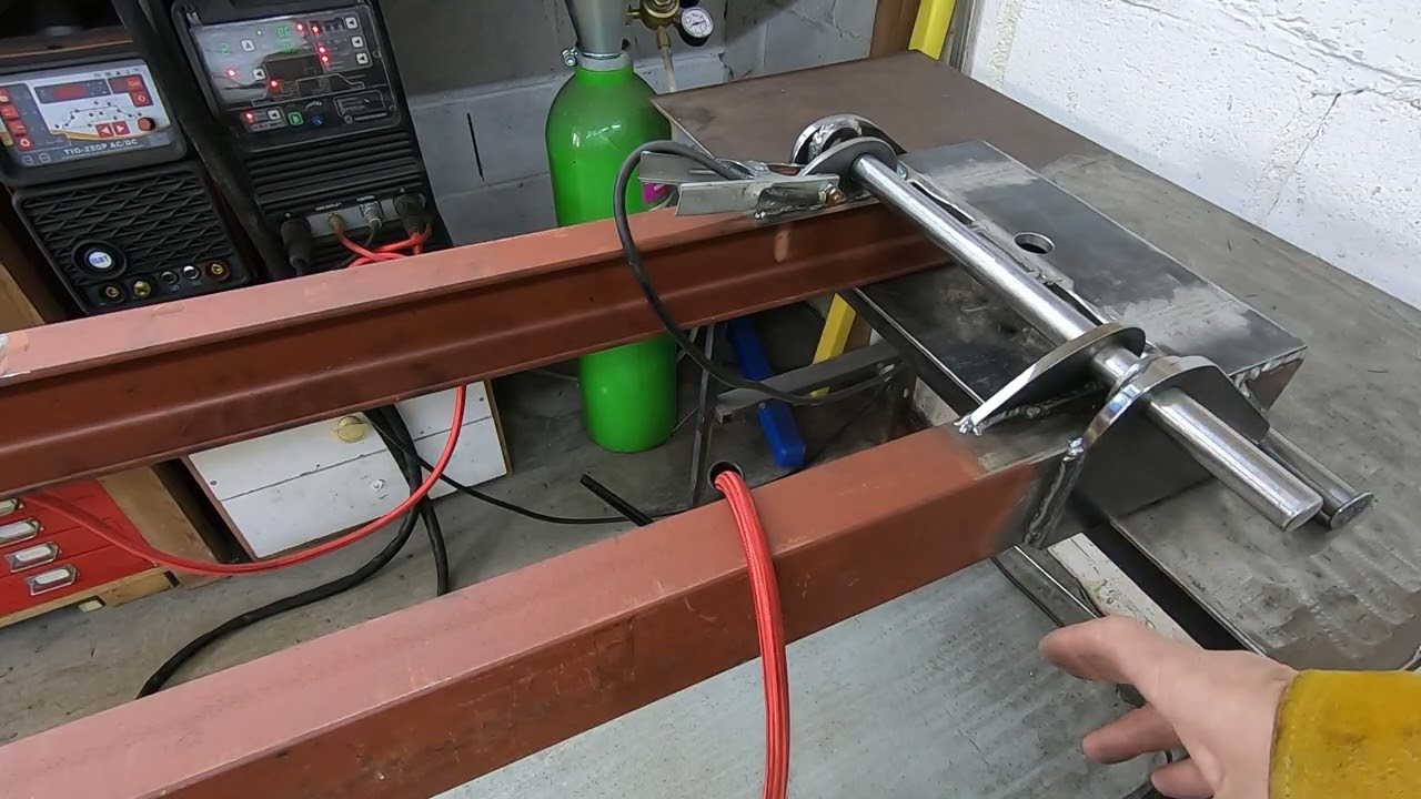 Straightening steel with TIG torch